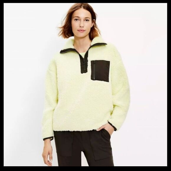 Lou and Grey Cozy Sherpa Neon Fleece Jacket - Picture 1 of 6